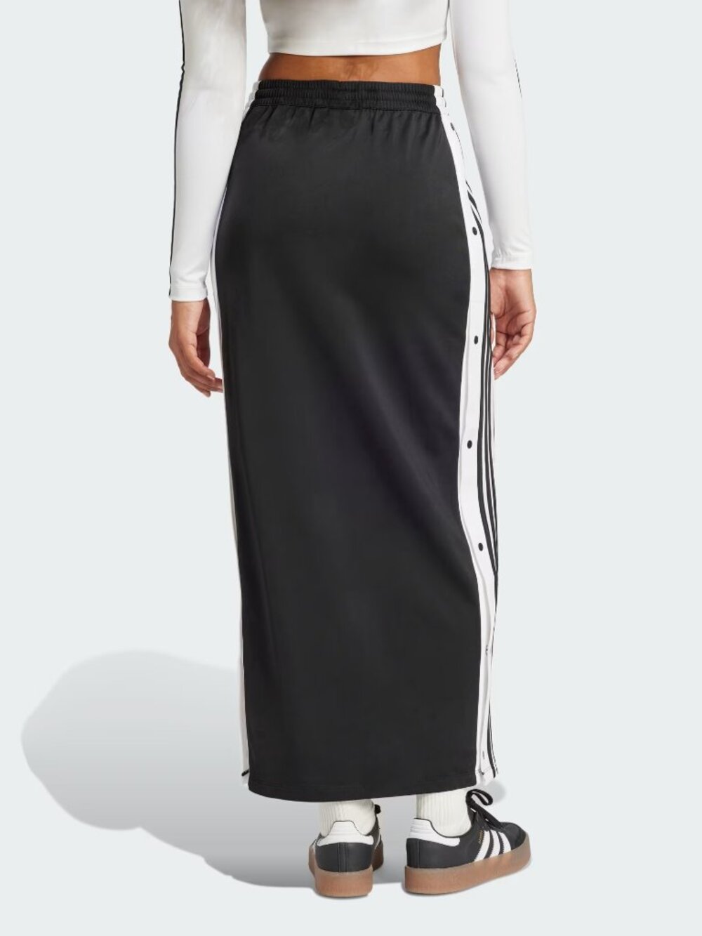 Adidas Originals Women's Black White Adicolor Adibreak Maxi Skirt JD0923 - Picture 2 of 5